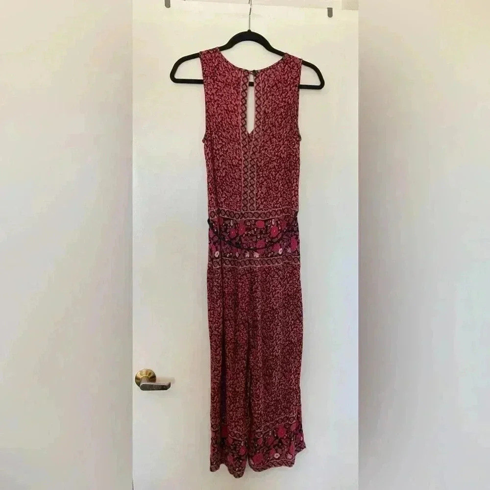 Free People Floral Print Culotte Style Tank Romper - Picture 7 of 9